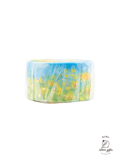 BGM INC. Washi Tape Yellow Flower Field BGM LIFE Washi Tape - Flower Garden