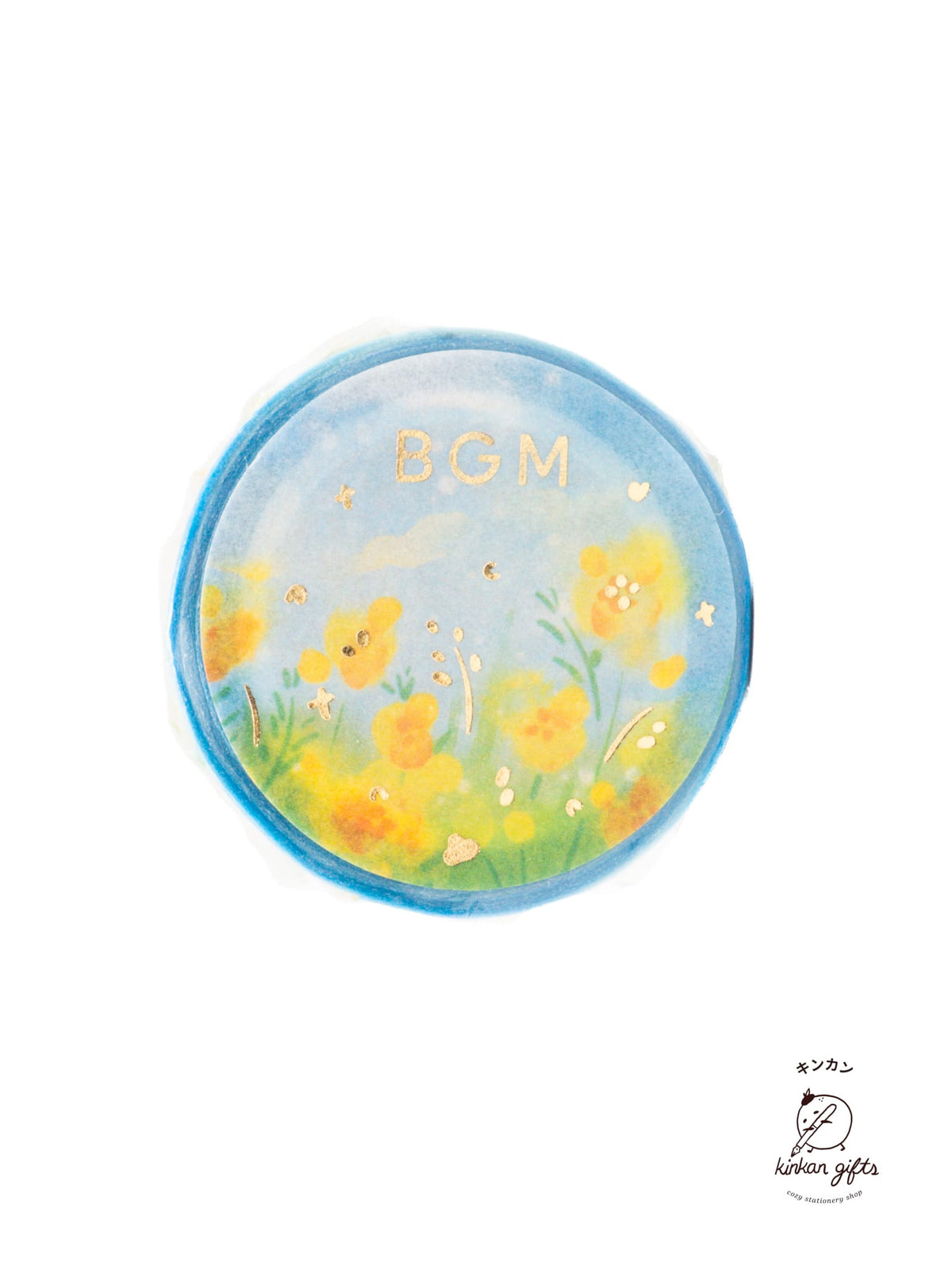 BGM INC. Washi Tape Yellow Flower Field BGM LIFE Washi Tape - Flower Garden