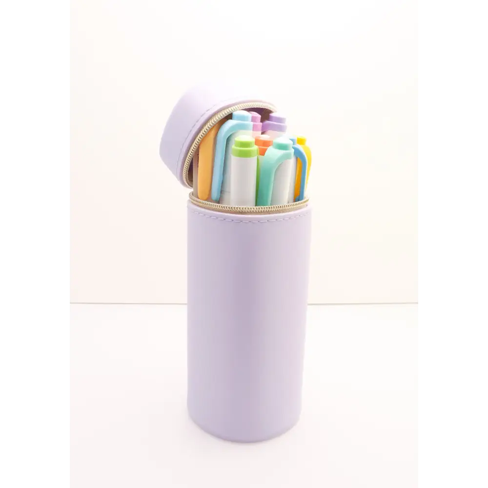 Bloomin Standing Silicone Pen Case - Lavender - pen & pencil cases