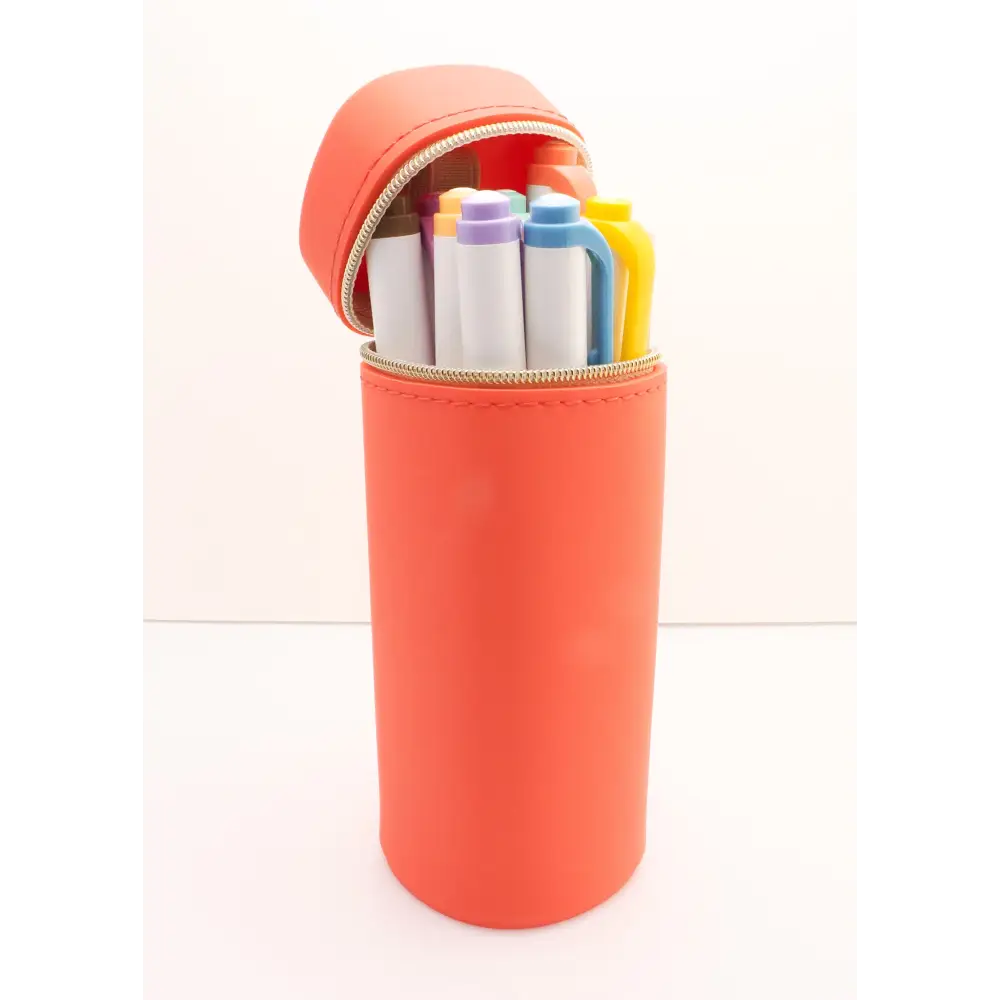 Bloomin Standing Silicone Pen Case - Red - pen & pencil cases