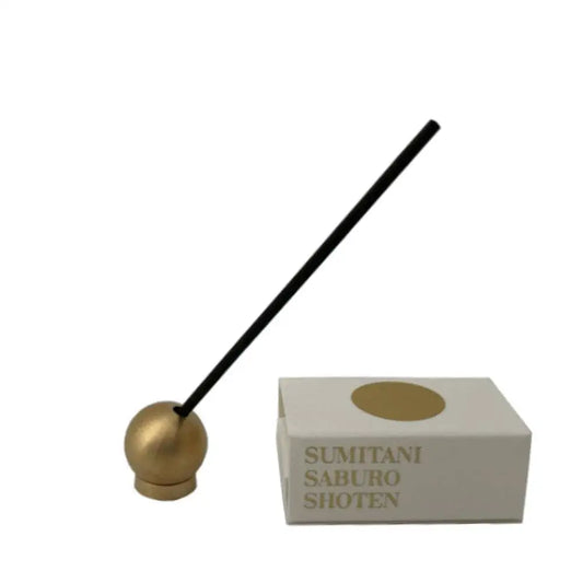 Japan Best Brass Incense Holder - Round: Gold