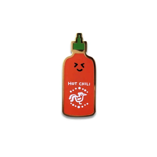 Brightspot Design enamel pin Silly Sriracha Enamel Pin