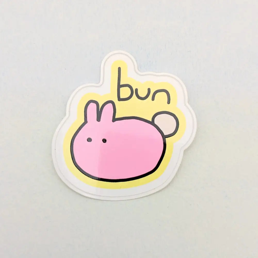 Bun - Poorly Drawn Bunny 2’’ Vinyl Sticker - Decorative Stickers