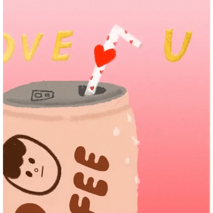 Carolyn Suzuki Greeting Cards COLD BREW - Love Card