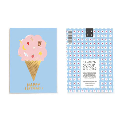 Carolyn Suzuki Greeting Cards GOOD VIBRATIONS - Birthday Card