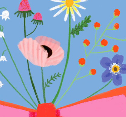 Carolyn Suzuki Greeting Cards MINI BOUQUET - Mother's Day Card