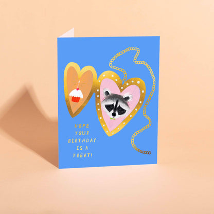 Carolyn Suzuki Greeting Cards RACCOON PAL - Birthday Card