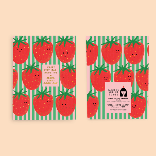 Carolyn Suzuki MEGA ICHIGO PARTY - Birthday Card