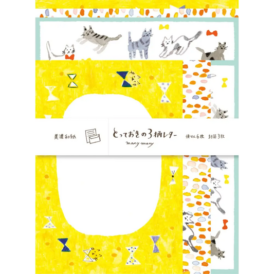 FURUKAWASHIKO Cat Letter Set