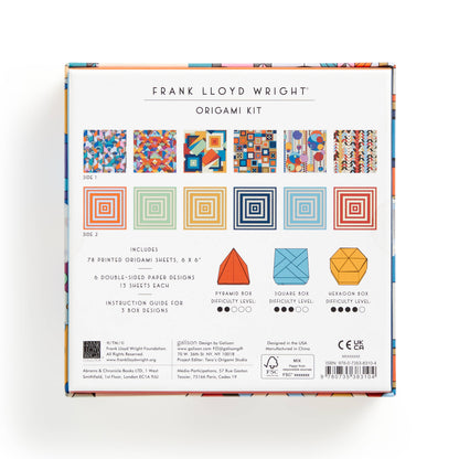 Chronicle Books Origami Paper Frank Lloyd Wright Origami Kit