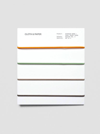 Cloth & Paper Ash, Lisbon, Nori, & Avant Garde Exterior Bands | Vinyl Travel Cover