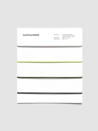Cloth & Paper Ash, Lisbon, Nori, & Avant Garde Exterior Bands | Vinyl Travel Cover