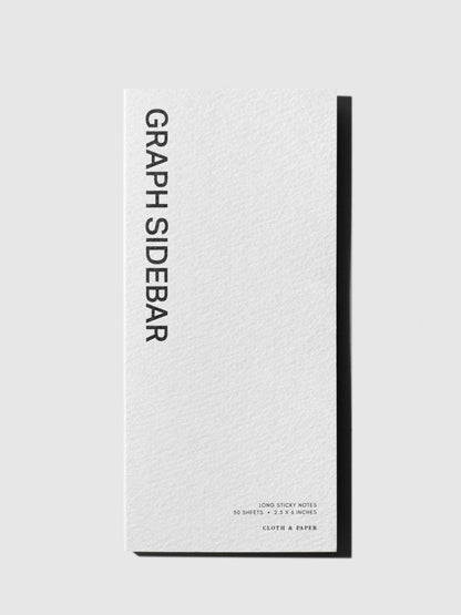Cloth & Paper Long Graph Sidebar Sticky Note Long Graph Sidebar Sticky Note