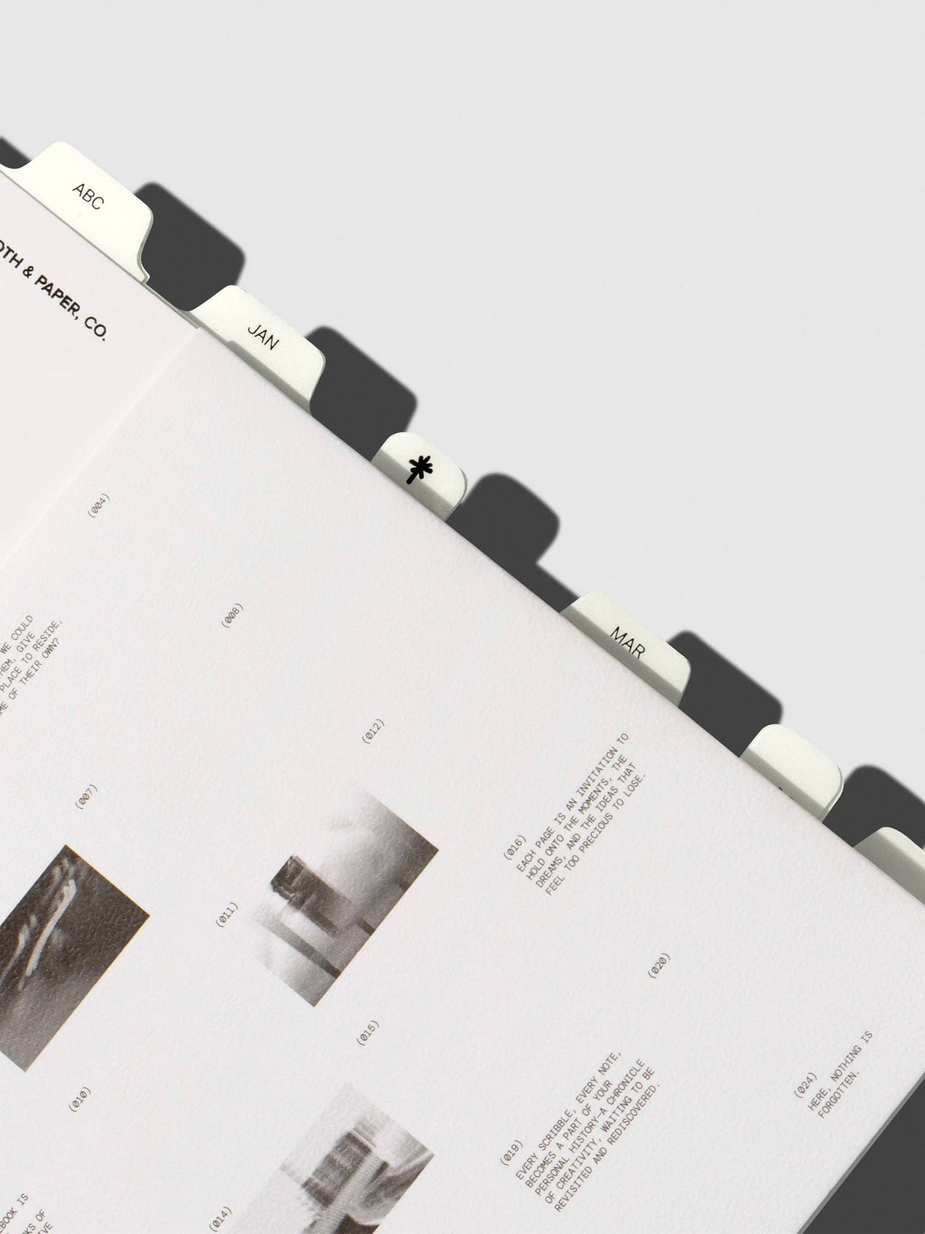 Cloth & Paper Months | Angora Planner Sticker Dividers