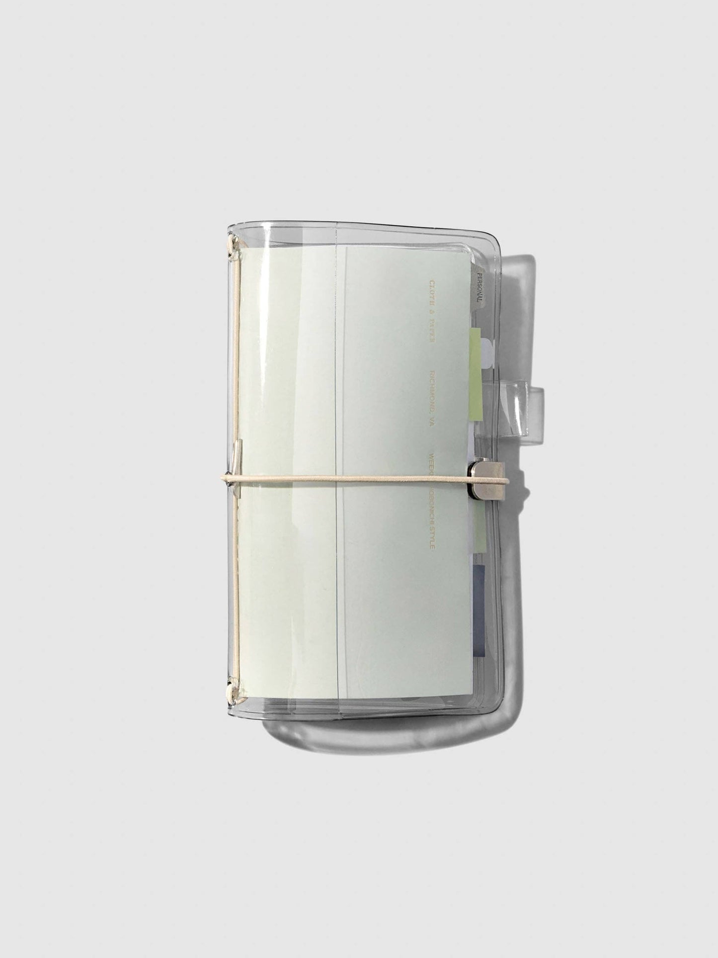 Cloth & Paper Pocket Plus Clear Vinyl Travel Notebook Cover | Pocket Plus