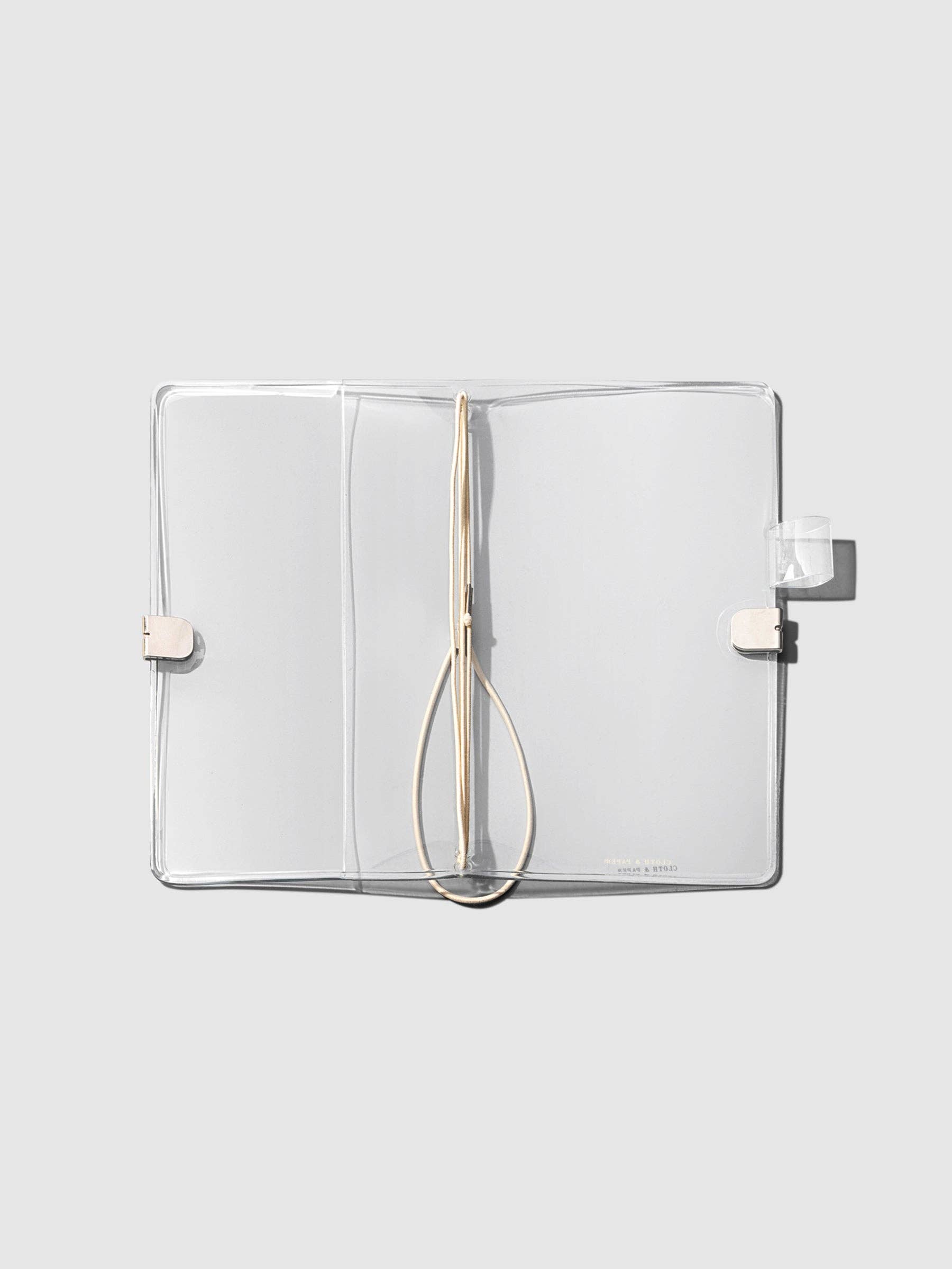 Cloth & Paper Pocket Plus Clear Vinyl Travel Notebook Cover | Pocket Plus