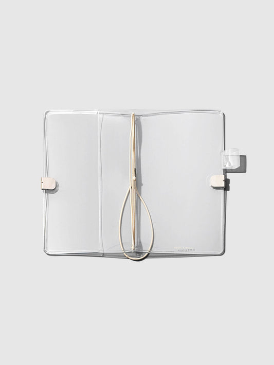 Cloth & Paper Pocket Plus Clear Vinyl Travel Notebook Cover | Pocket Plus