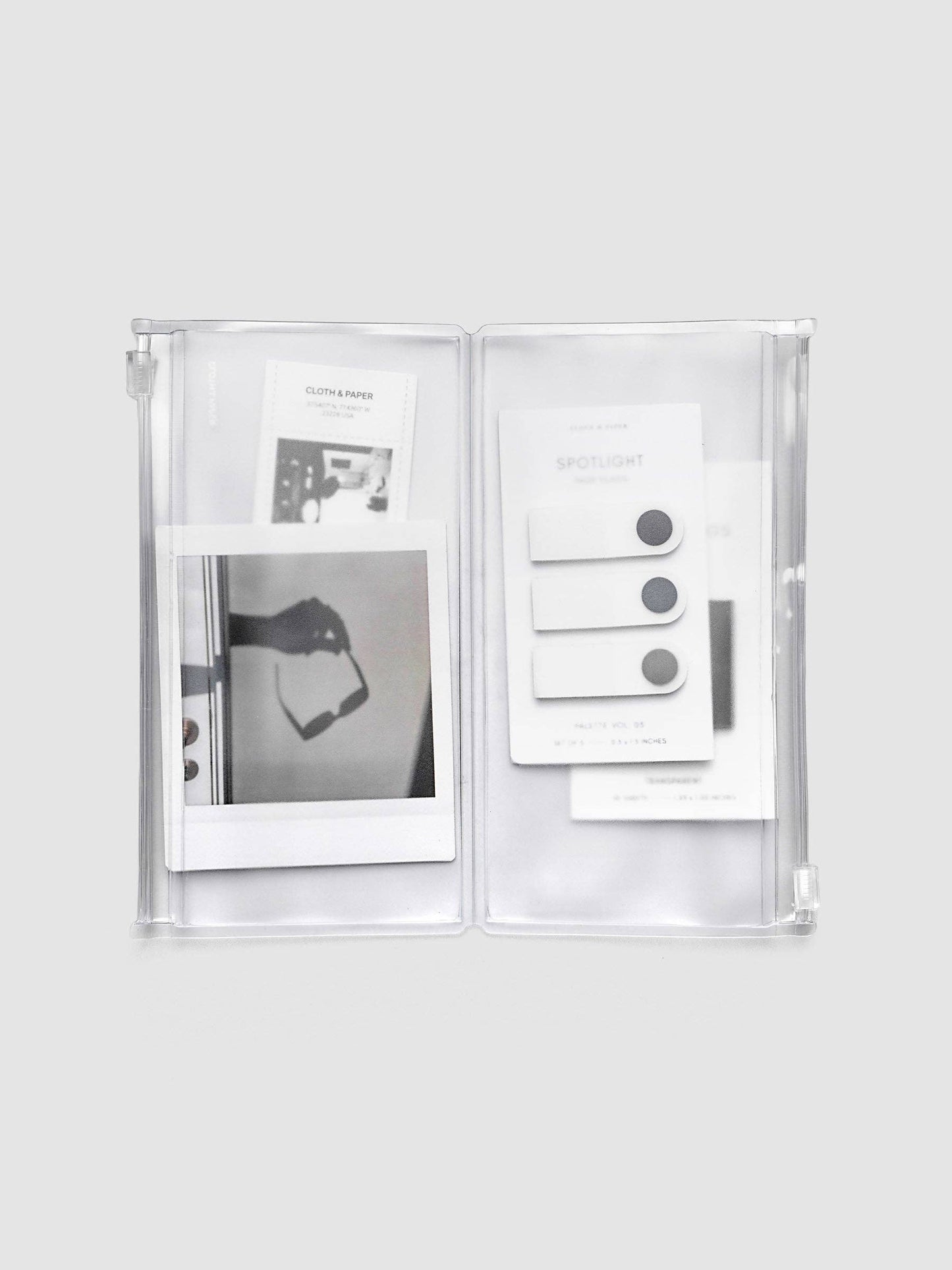 Cloth & Paper Pocket Plus Storage Holder | Travel Notebook | Pocket Plus