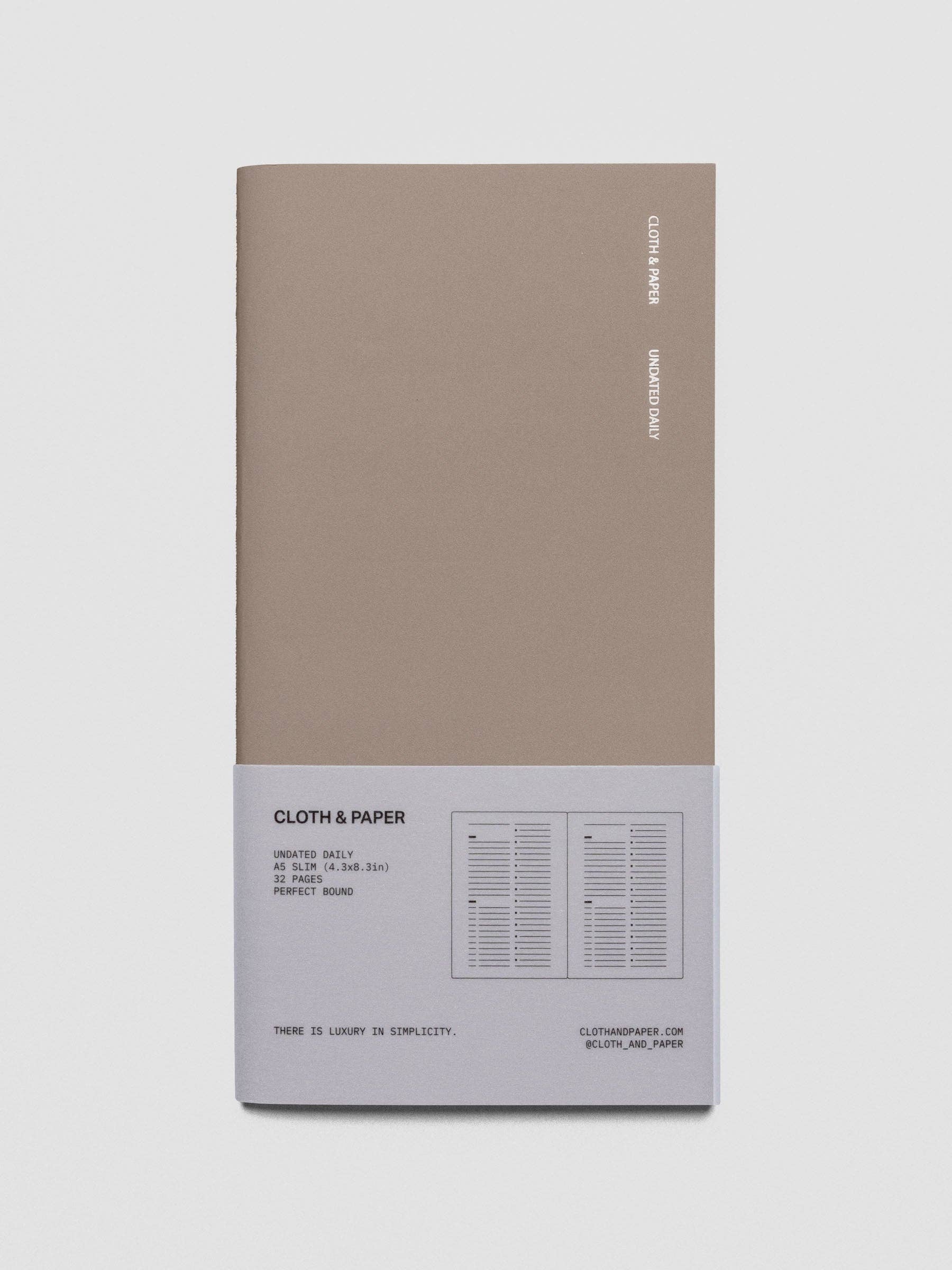 Cloth & Paper Travel Notebook | A5 Slim