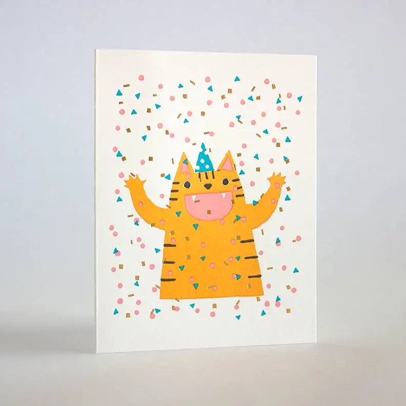 Confetti Cat Card