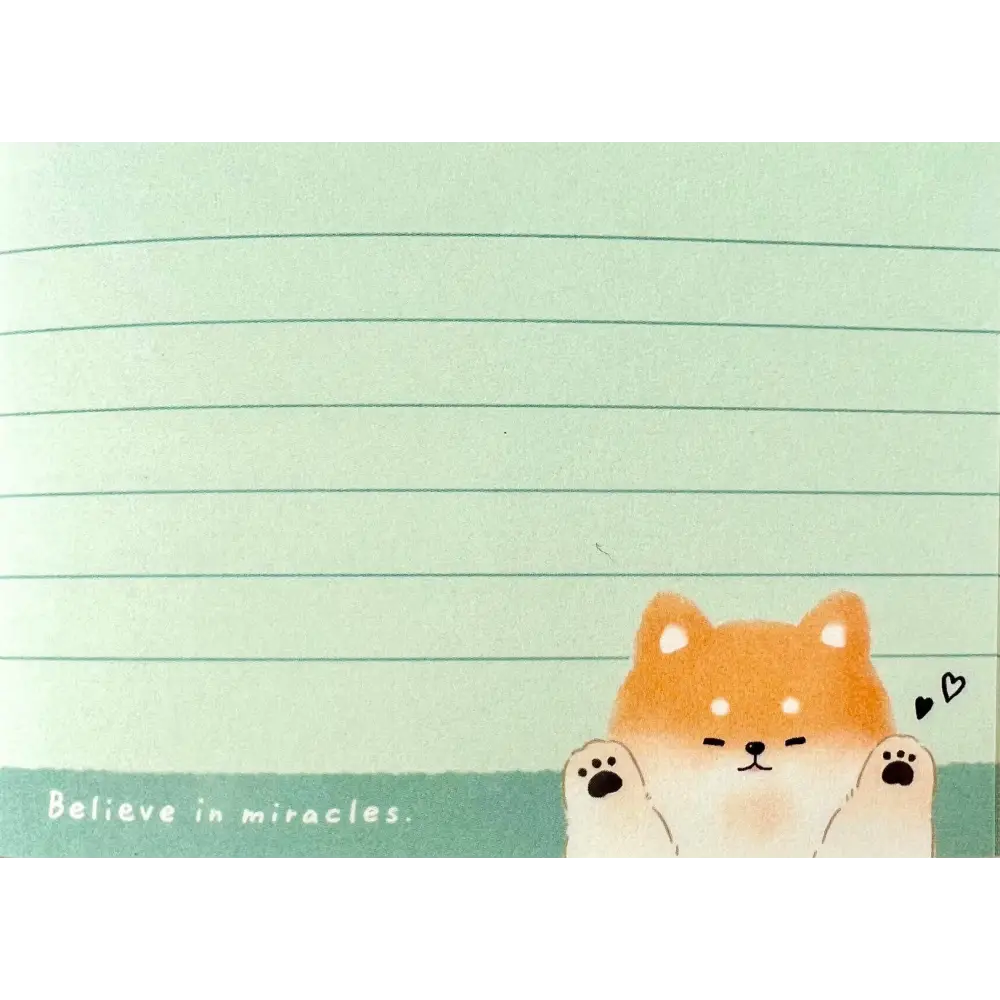 CRUX Shiba Dog Mini Notepad-10