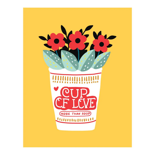 Cup of Love (Noodles) Giclee Print (8x10)