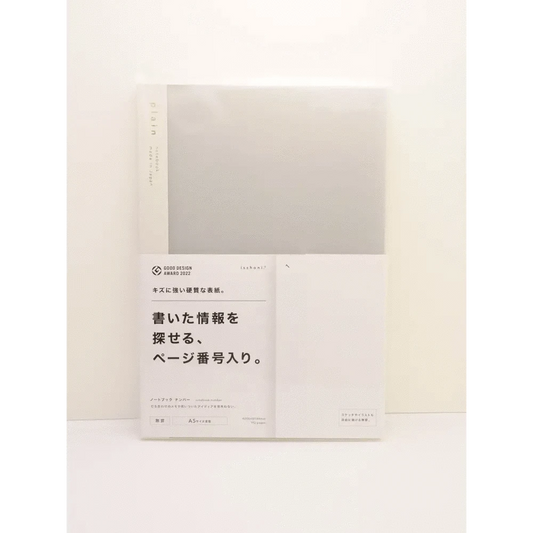 DAIGO Corporation Notebooks & Notepads unlined (plain), clear Isshoni A5 Notebook with Search Index