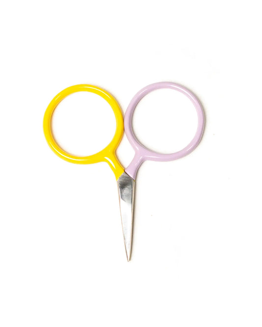 DEGEN Lilac + Yellow Two Tone Circle Mini Scissors