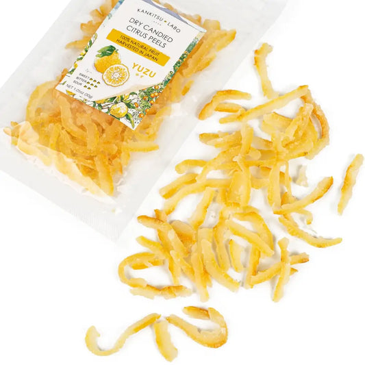 Dry Candied Japanese Citrus Peel | Yuzu (ゆず) | 1.05 oz Bags