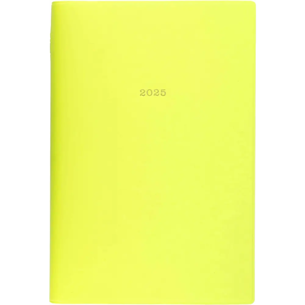 EDiT Planner 2025 Weekly Vertical B6 - Vivid Color Bright Yellow