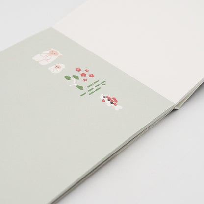 EL COMMUN Greeting Cards Goyururi Living Things Letter Set