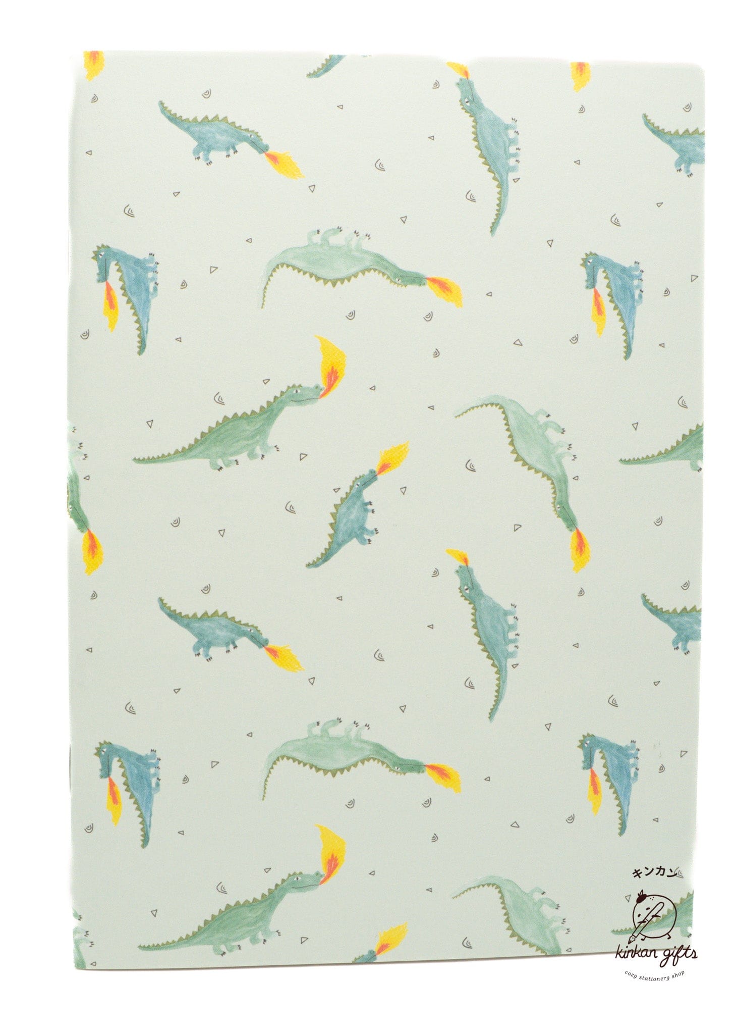 EL COMMUN Notebooks & Notepads Fire-Breathing A5 Dino Notebook by Ayu Iwashima