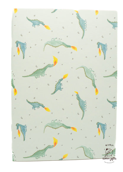 EL COMMUN Notebooks & Notepads Fire-Breathing A5 Dino Notebook by Ayu Iwashima