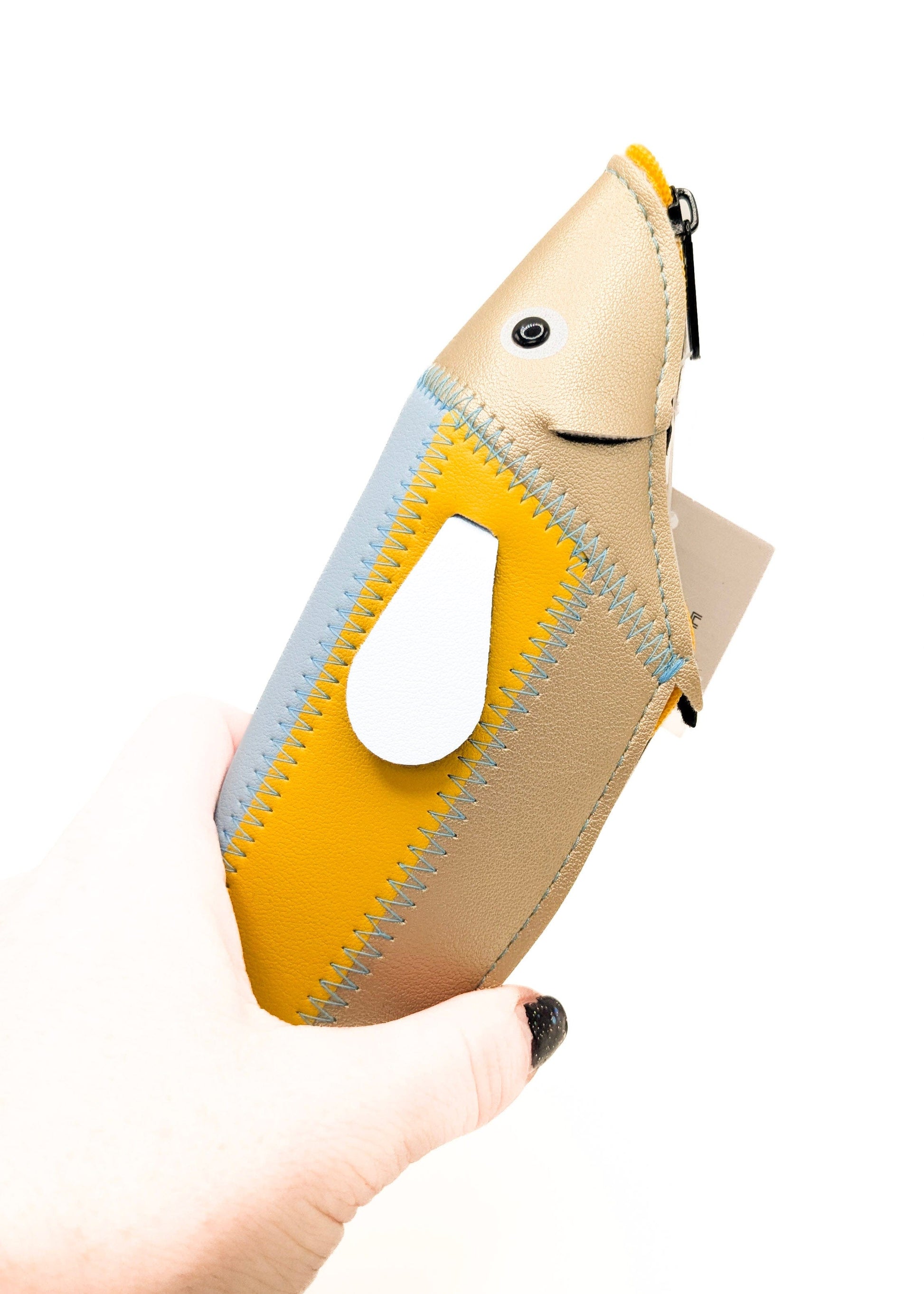 EL COMMUN Pen & Pencil Cases Fish-Shaped Pleather Pencil Case