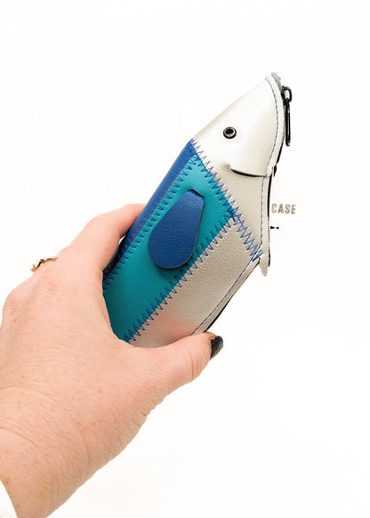 EL COMMUN Pen & Pencil Cases Fish-Shaped Pleather Pencil Case