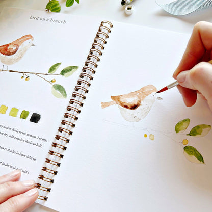 emily lex studio Animals watercolor workbook