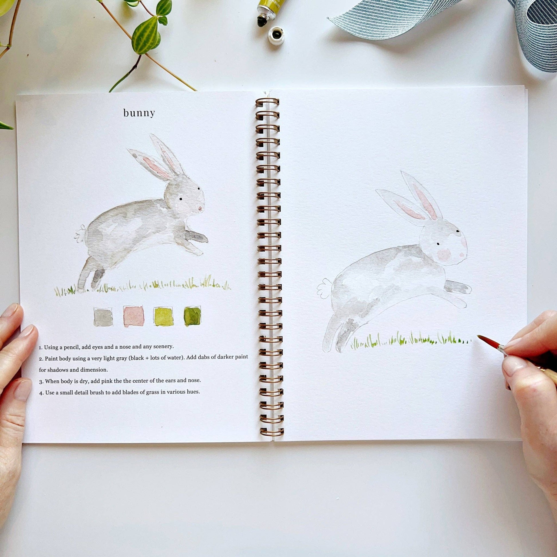 emily lex studio Animals watercolor workbook