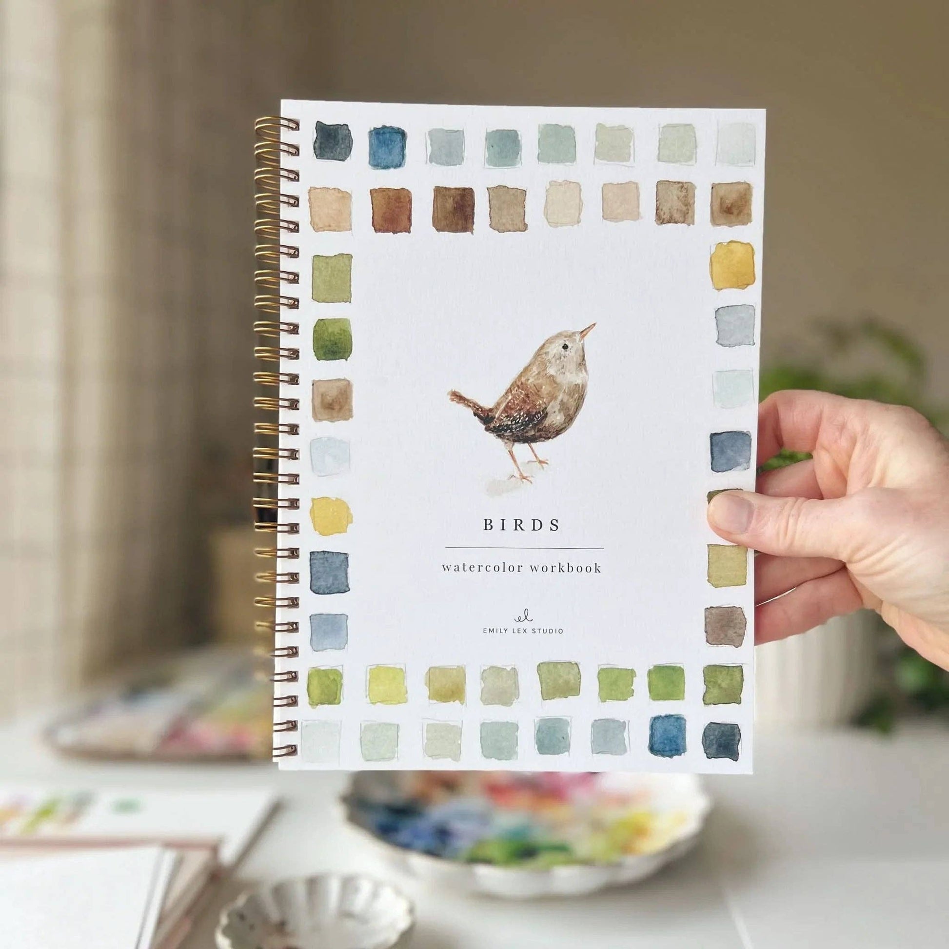 emily lex studio Birds watercolor workbook