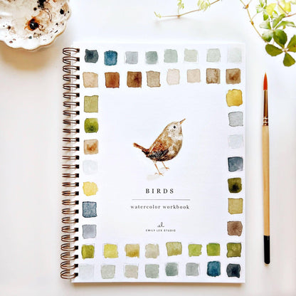 emily lex studio Birds watercolor workbook