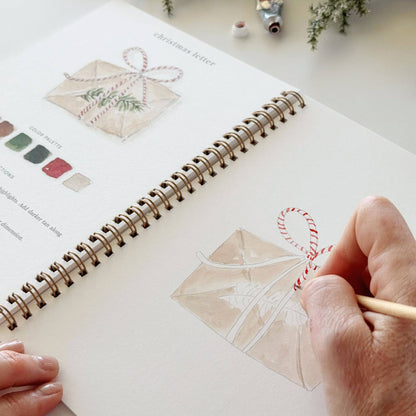 emily lex studio Classic christmas watercolor workbook
