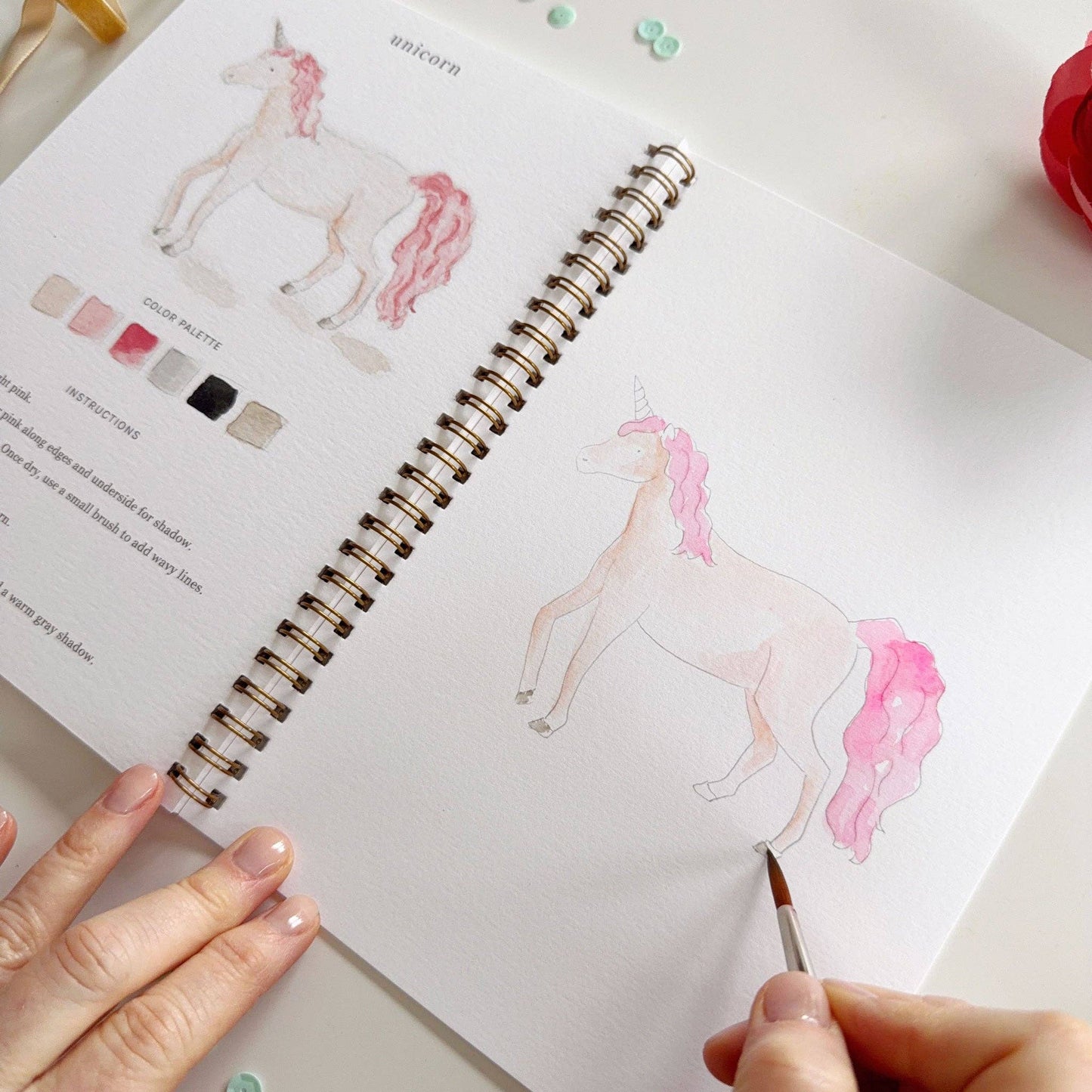 emily lex studio Fairytale watercolor workbook
