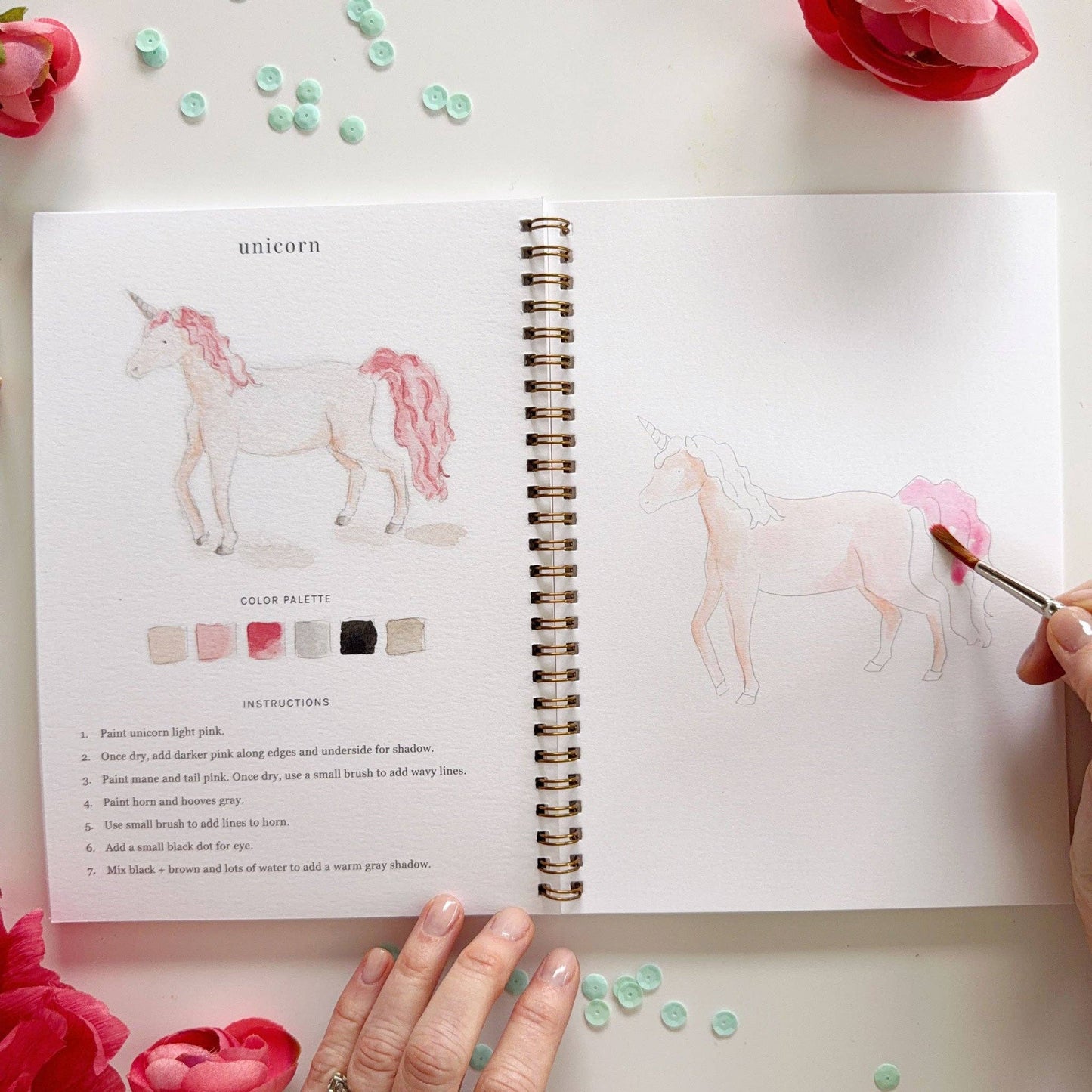 emily lex studio Fairytale watercolor workbook