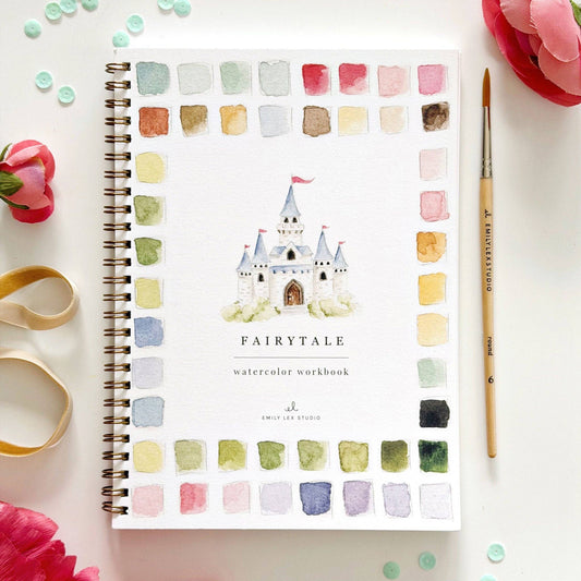 emily lex studio Fairytale watercolor workbook