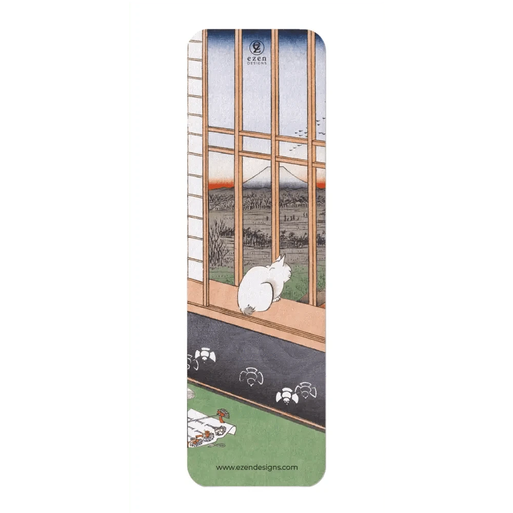 Ezen Trade bookmarks ASAKUSA RICE FIELDS CAT: Japanese Bookmark