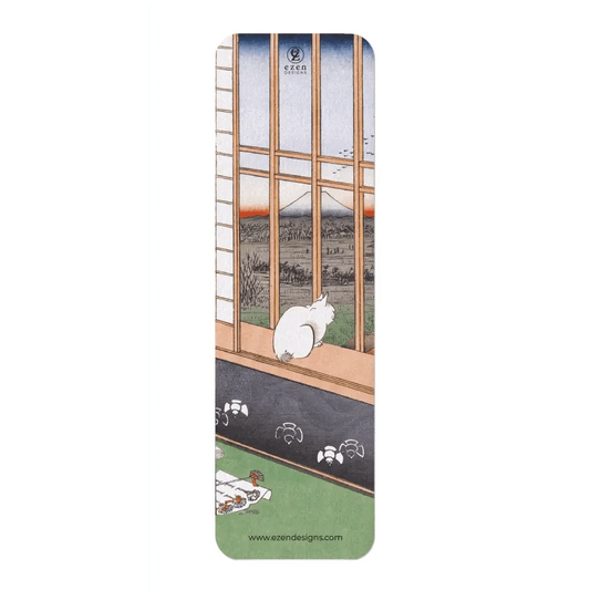 Ezen Trade bookmarks ASAKUSA RICE FIELDS CAT: Japanese Bookmark