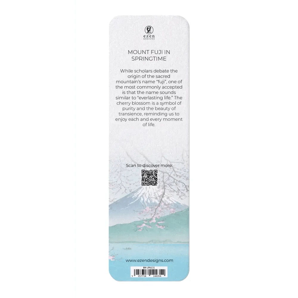 Ezen Trade bookmarks MOUNT FUJI IN SPRINGTIME: Japanese Bookmark