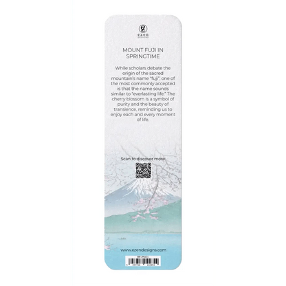 Ezen Trade bookmarks MOUNT FUJI IN SPRINGTIME: Japanese Bookmark
