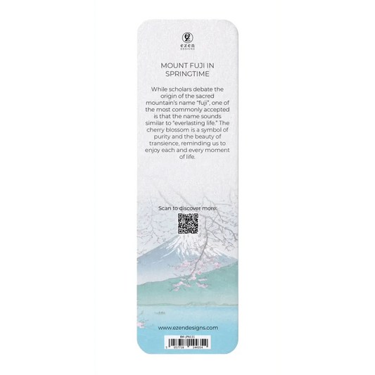 Ezen Trade bookmarks MOUNT FUJI IN SPRINGTIME: Japanese Bookmark