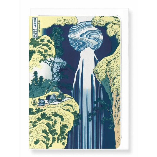 Ezen Trade Greeting Cards AMIDA FALLS: Japanese Greeting Card