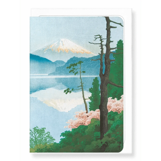 Ezen Trade Greeting Cards MOUNT FUJI FROM TAGANOURA (C. 1930): Greeting Card